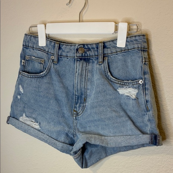 Lovers + Friends Light Blue Jean Shorts - Picture 2 of 7